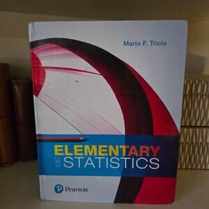 Elementary Statistics by Mario Triola (2017, Hardcover)
